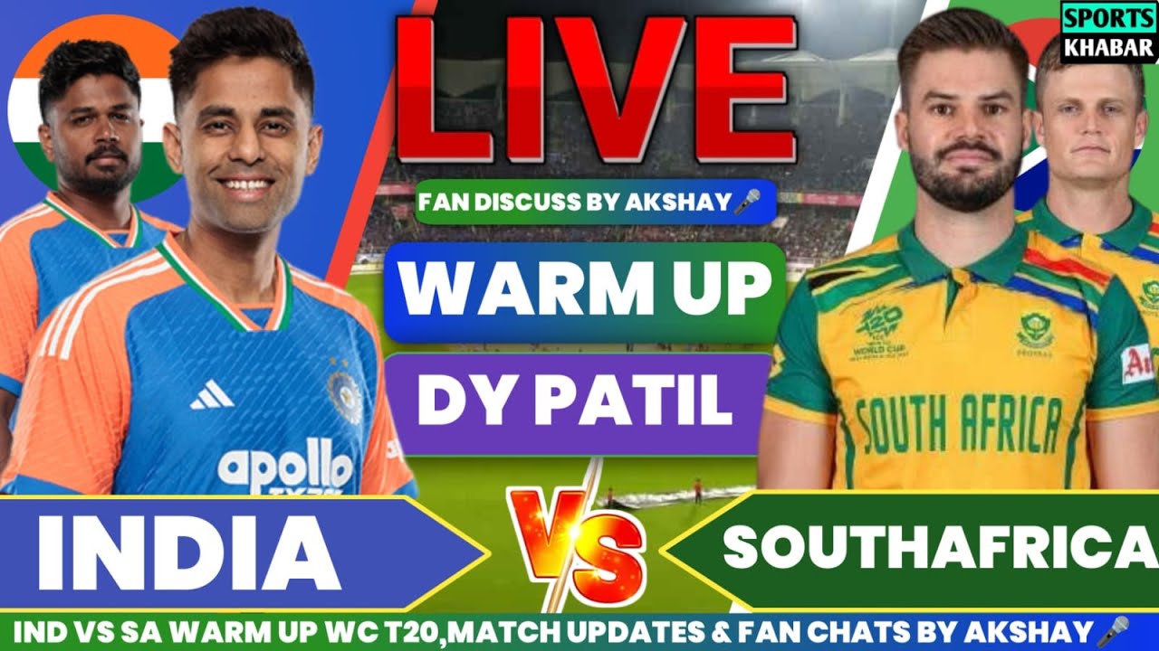 🔴Ind vs Sa WC Warm UP 2026 | India vs Southafrica Live Cricket Score & Fan Commentary