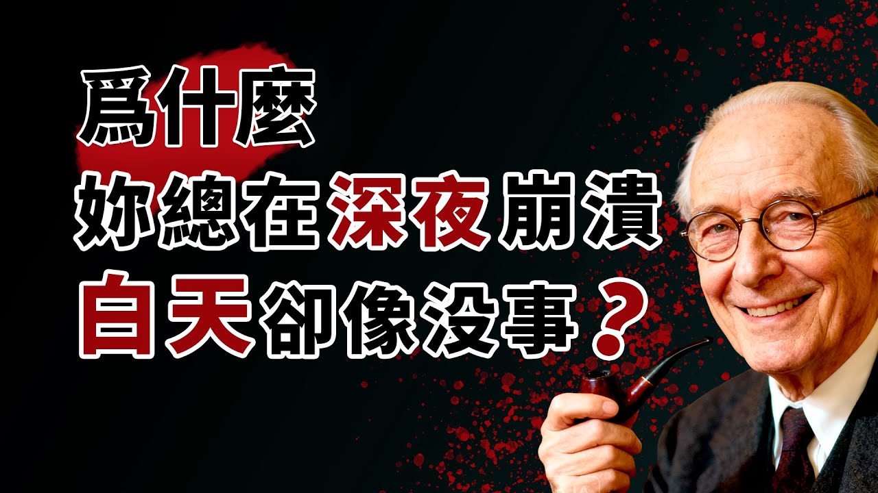 爲什麼你總在深夜崩潰?白天卻像没事？荣格的人格面具 #荣格心理学 #人格面具 #情绪崩溃 #内耗 #失眠 #自我觉察