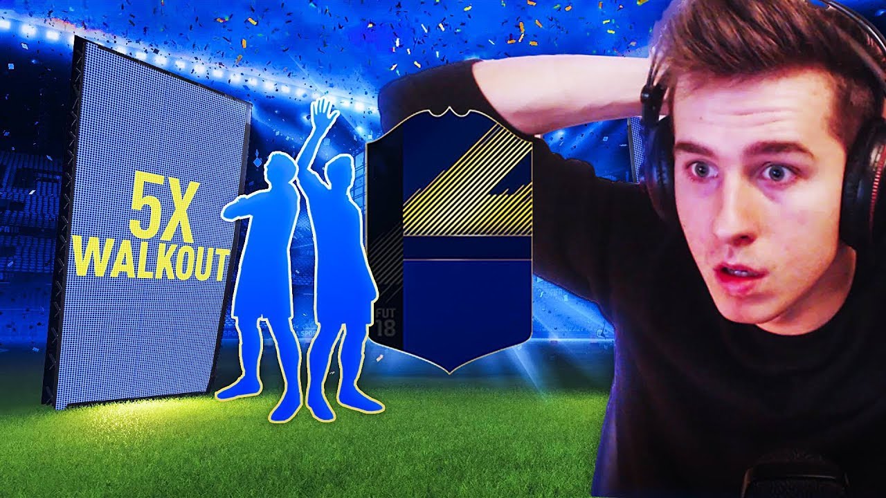 5x WALKOUT!!! TOTY PACZKI ZA 125K! M&Oacute;J NAJDROŻSZY PACK OPENING!!! | FIFA 18