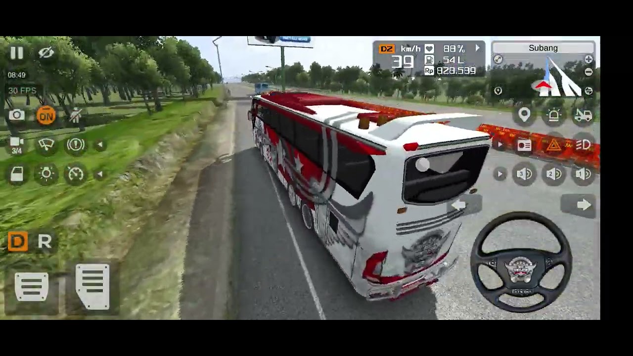 Bus simulator Indonesia 🌄👫 #funny #games 
