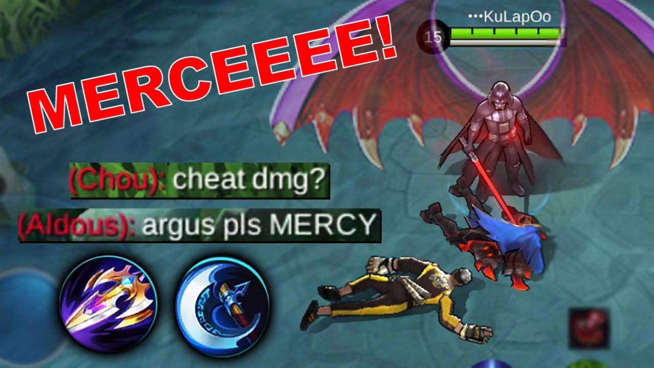 ARGUS BRUTAL BUILD ENEMY ASK FOR MERCY | MLBB