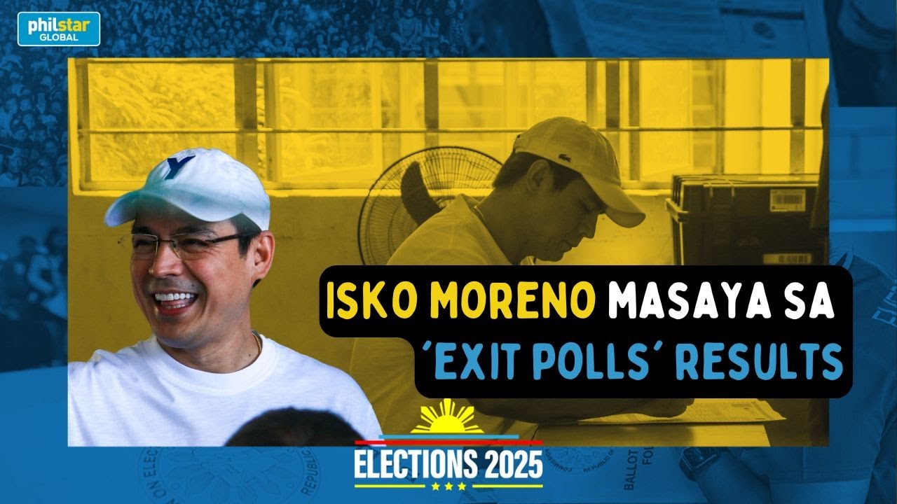 Isko Moreno masaya sa 'exit polls' results