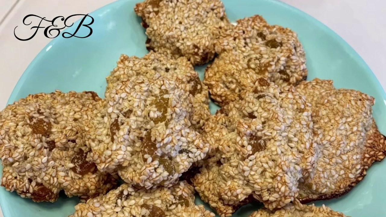 Рецепт КУНЖУТНОГО ПЕЧЕНЬЯ Без сахара, Без муки / Sesame Cookies