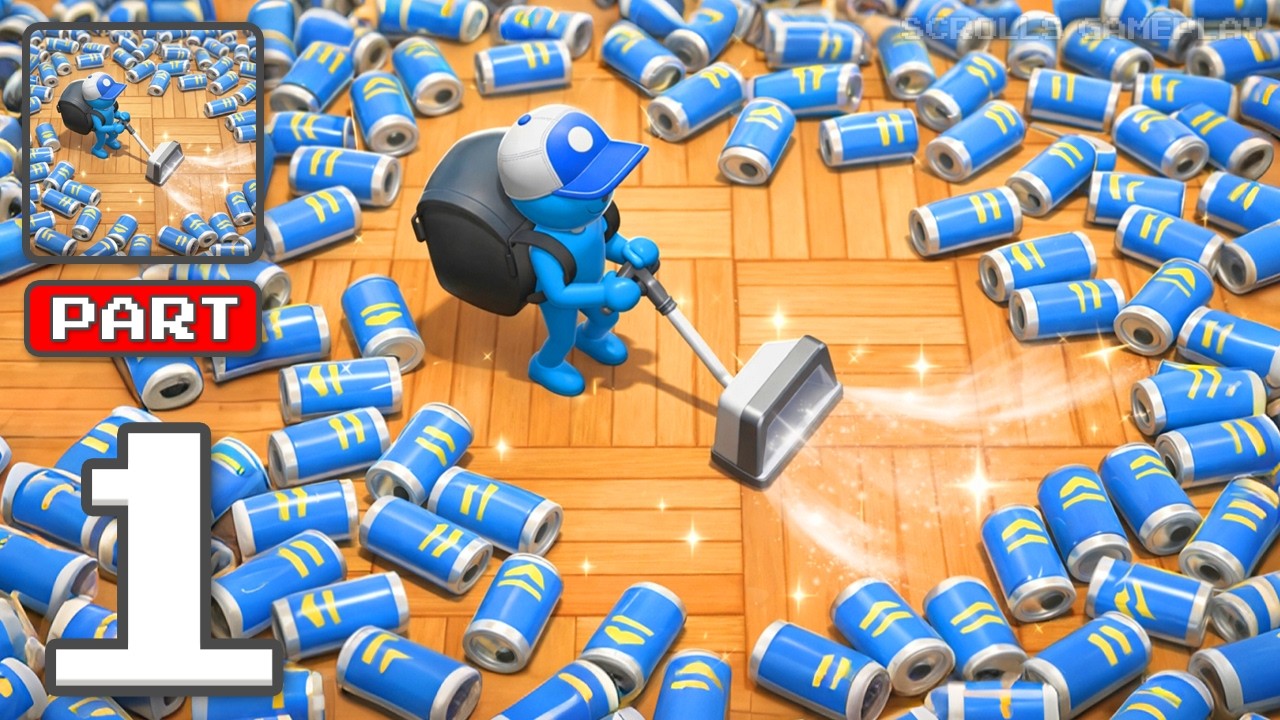 Clean All 3D - Gameplay Walkthrough Part 1 - Wash Away The Mess (iOS, Android)