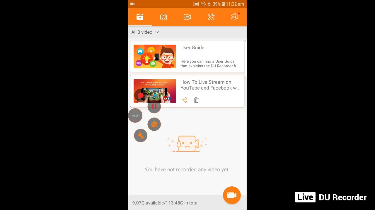 My Live stream with DU Recorder