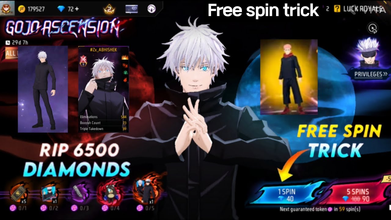 GOJO ASCENSION EVENT FREE FIRE | NEW EVENT FF NEW EVENT TODAY NEW FF EVENT || GARENA FREE FIRE 🔥🤯