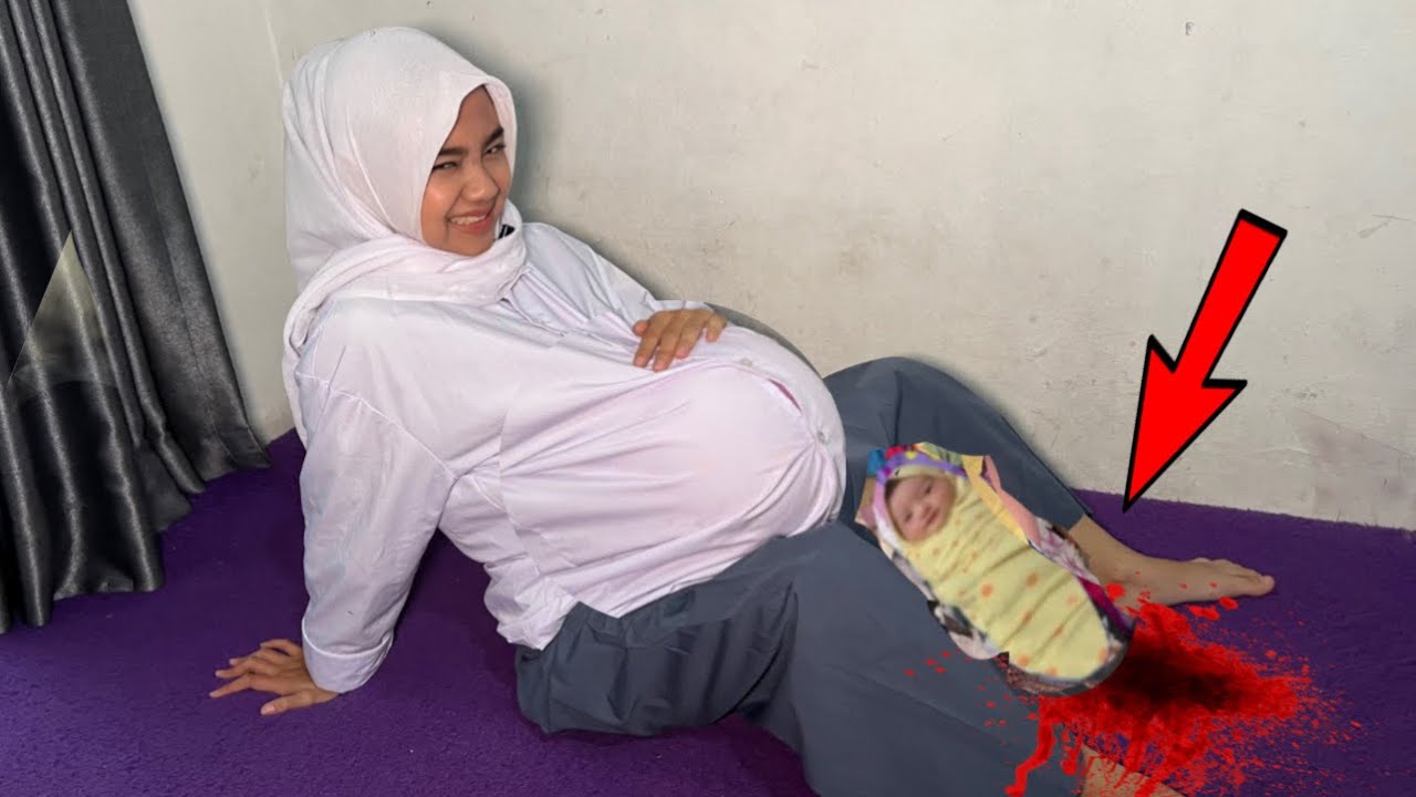 KAGET GARA2 PULANG SEKOLAH P3CAHIN BALON‼️PERUT TIBA2 HAMIL BESAR SAMPAI MELAHIRKAN SENDIRI