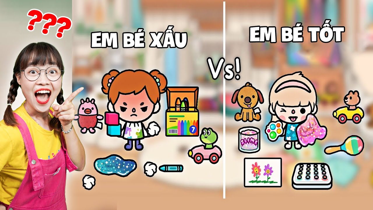Hà Sam Thử Thách Làm Em Bé Tốt Và Em Bé Xấu Trong Toca Life World