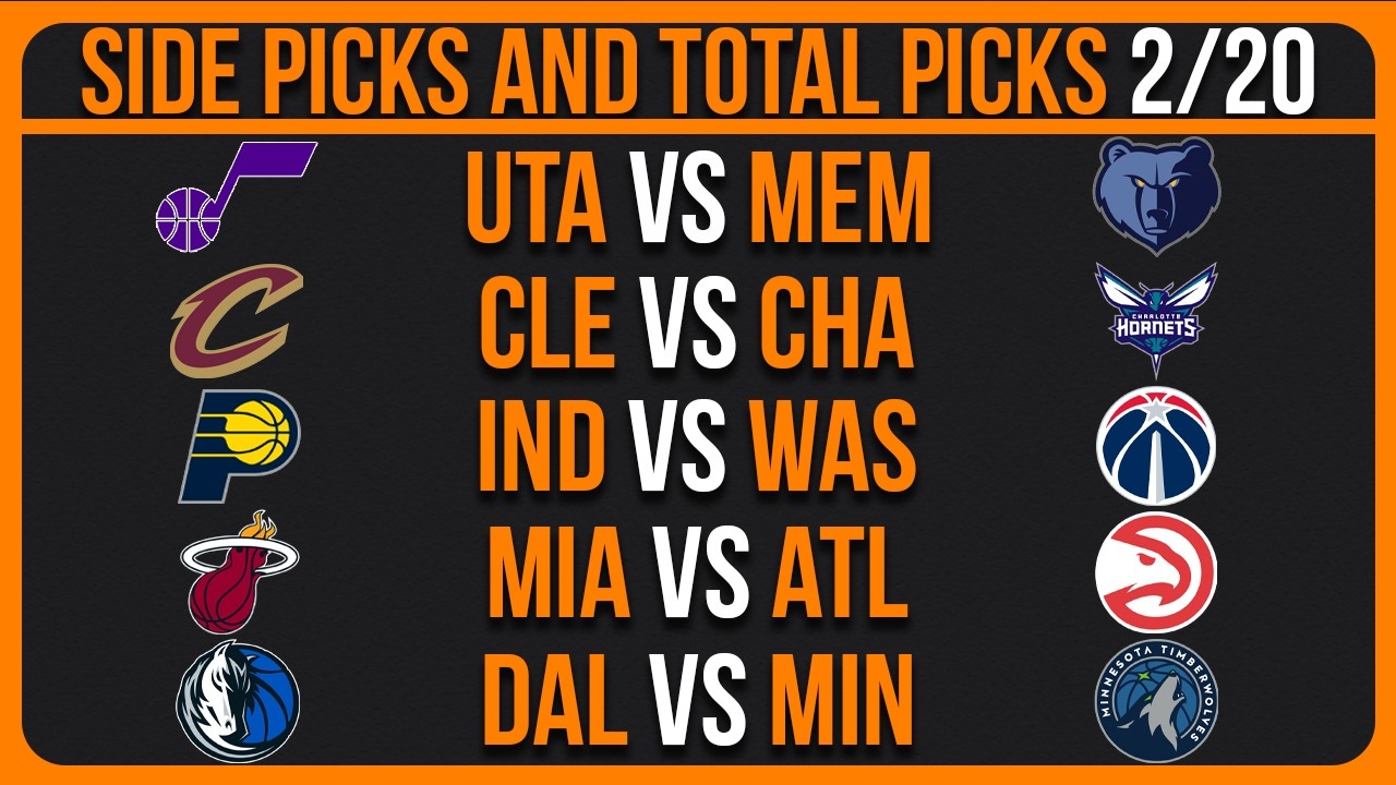 NBA Picks Today 2/20/26 NBA Picks and Predictions NBA Bets Today