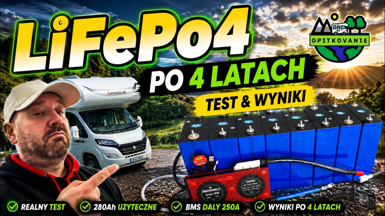LiFePo4 po 4 latach | Jaka pojemność ? | Wynik cię zaskoczy !