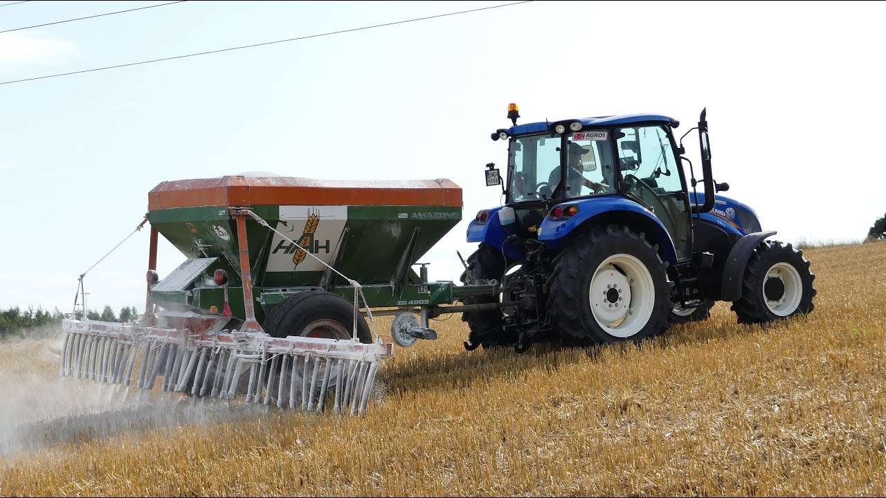 Rozsiewanie Wapna z Nowym Nabytkiem! AMAZONE  New Holland!