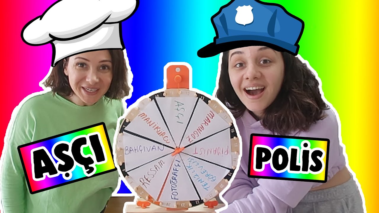 KARANTİNADA YENİ MESLEĞİNİ SEÇ CHALLENGE! ÇARKTAN NE ÇIKARSA YENİ MESLEKLER - Challenge