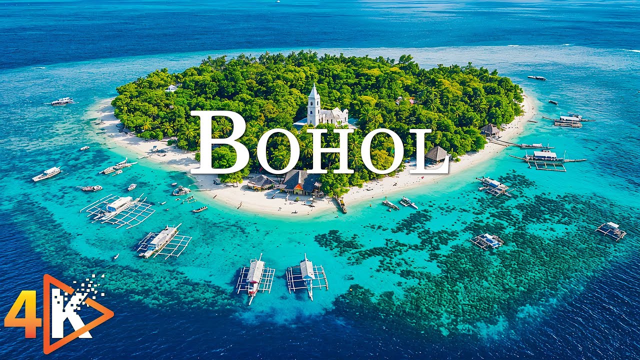 Bohol 4K - Pristine Beaches and Crystal-Clear Waters with Relaxing Music - 4K Video Ultra HD
