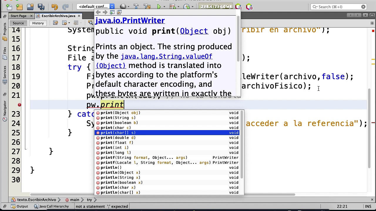 [JAVA] Archivos de Texto