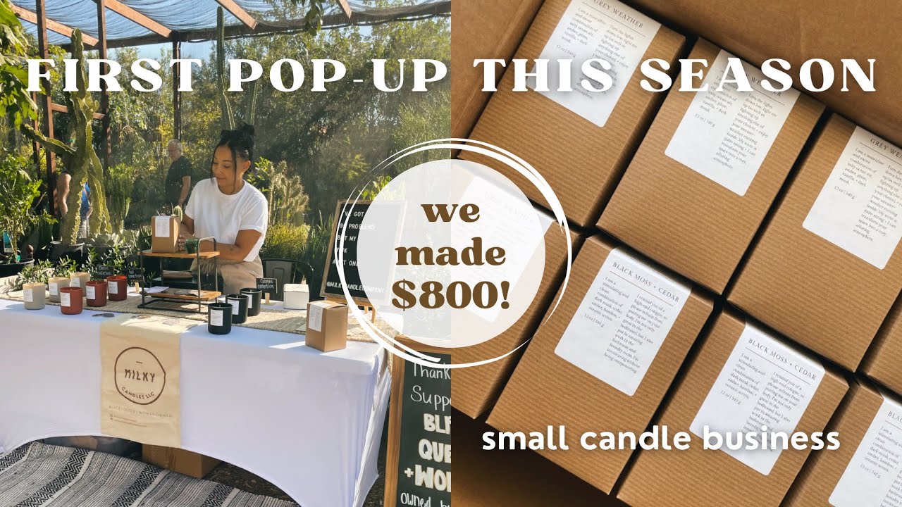 Подготовка к нашему первому pop-up рынку в этом сезоне 2023 года | Small Candle Business