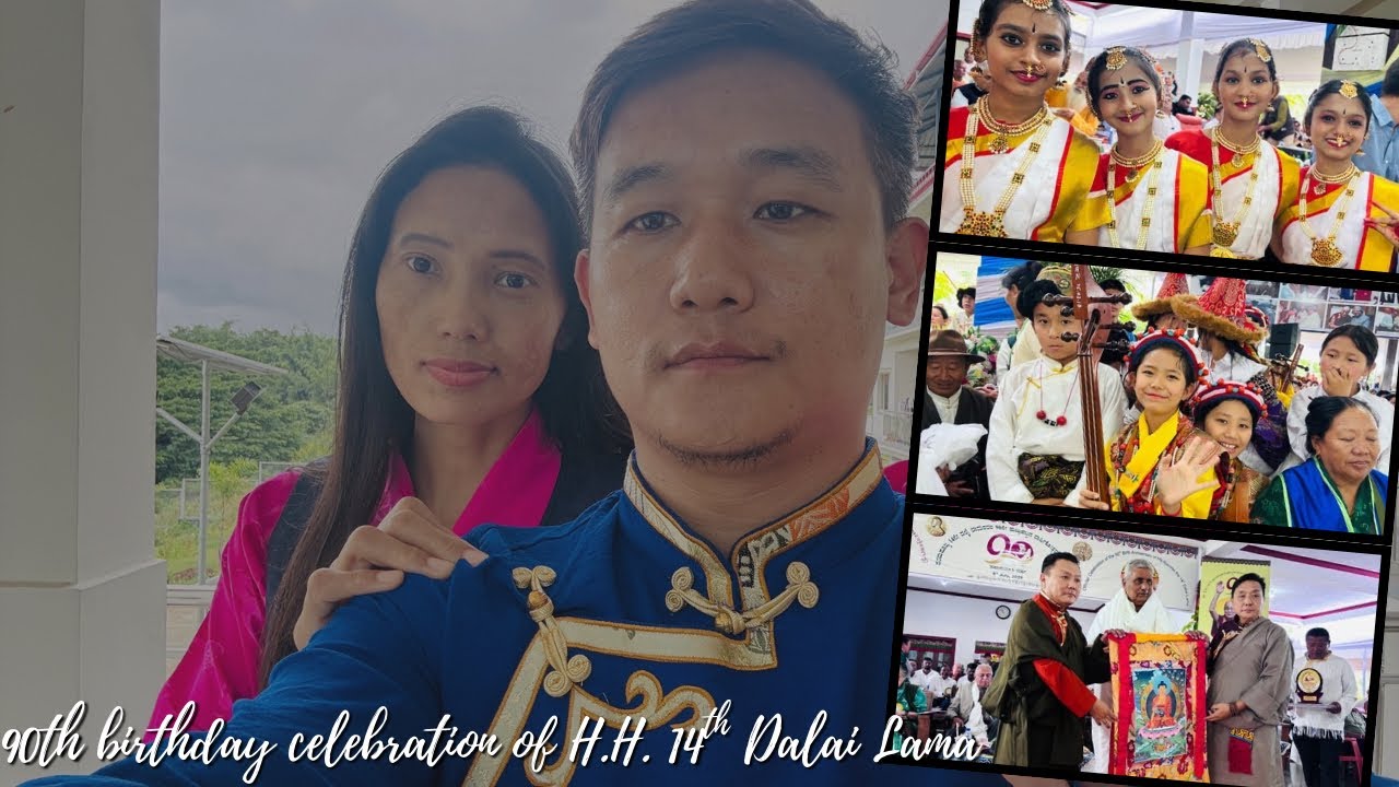 Bylakuppee/ 90th Birthday celebration of H.H The 14TH Dalai Lama / First Day / #tibetanyoutuber