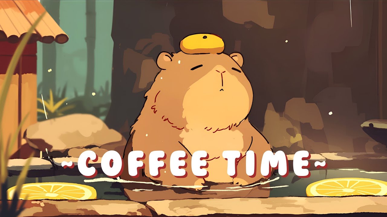 Capybara Beats & Lofi - Chill Jazz Beats to Relax/Study ~ Tranquil Mood ~ 🦫 🎵 🌙