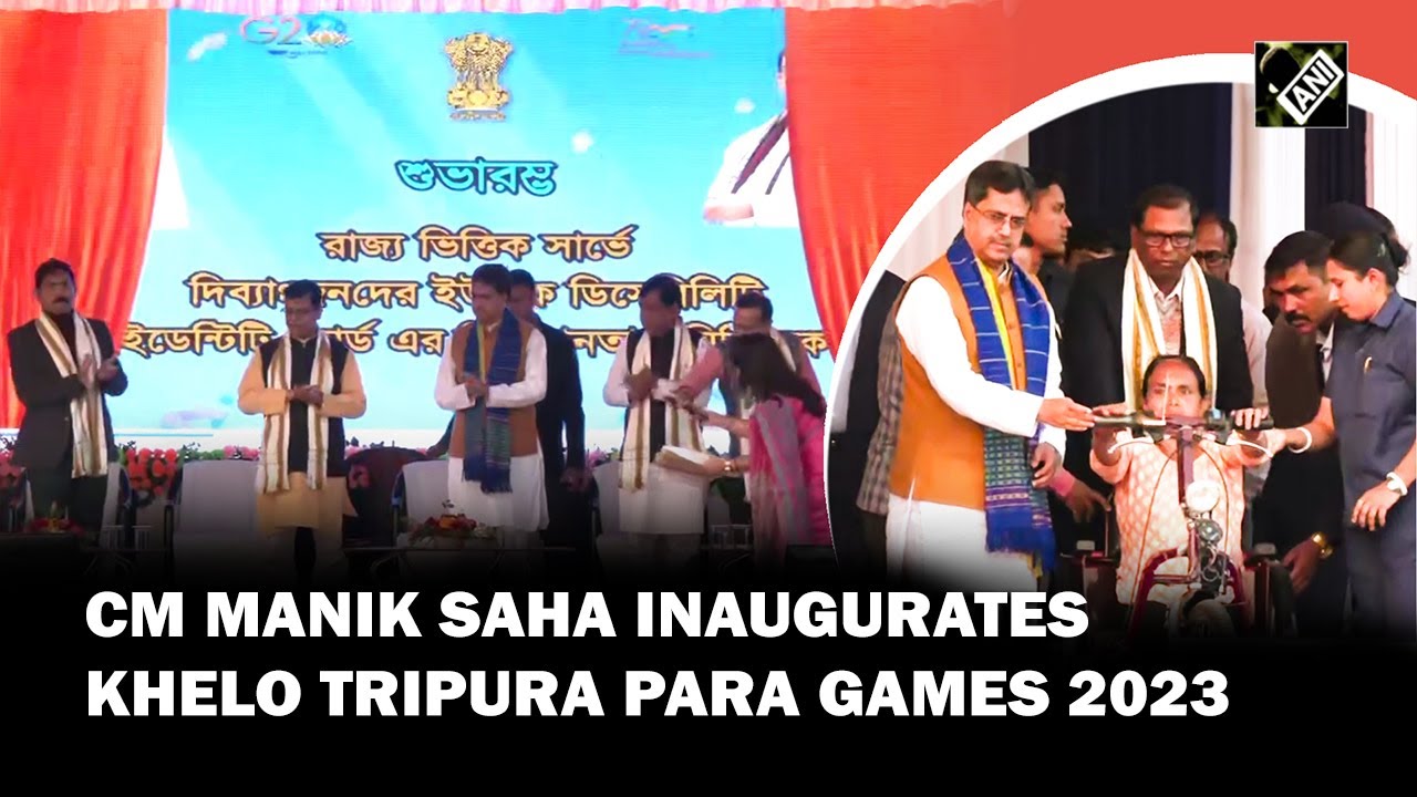CM Manik Saha inaugurates Khelo Tripura Para Games 2023 in Agartala