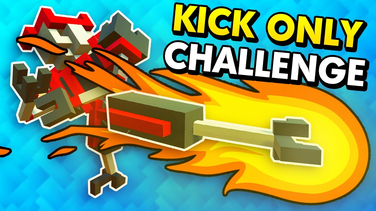POWER KICK IN THE NEW KICK ONLY CHALLENGE! (Clone Drone in the Danger Zone Funny Gameplay)