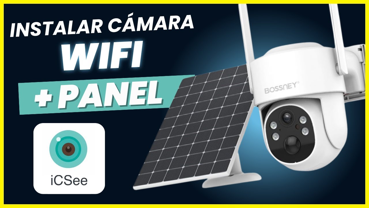 Instalar cámara de seguridad WIFI + PANEL SOLAR | Configurar Desde Cero ✅