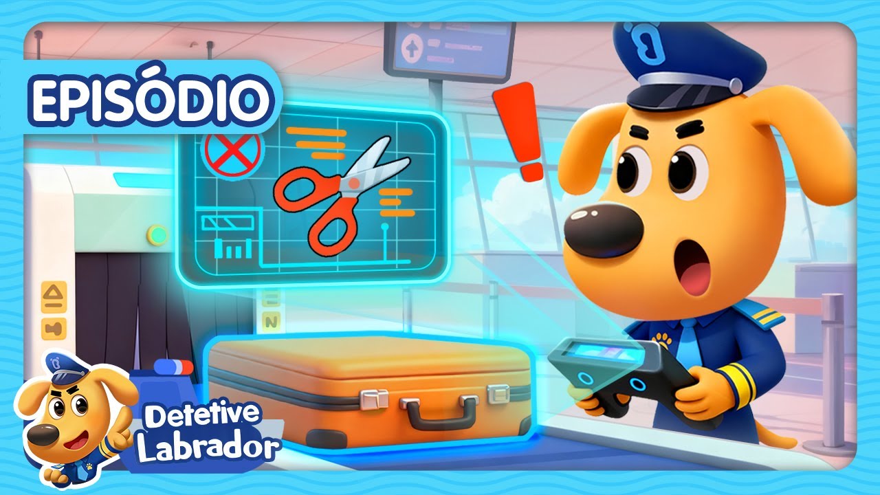 Verificação de Segurança 🧳 Aventura na Cidade das Águas ⛲  Desenho Animado 🔍 Detetive Labrador