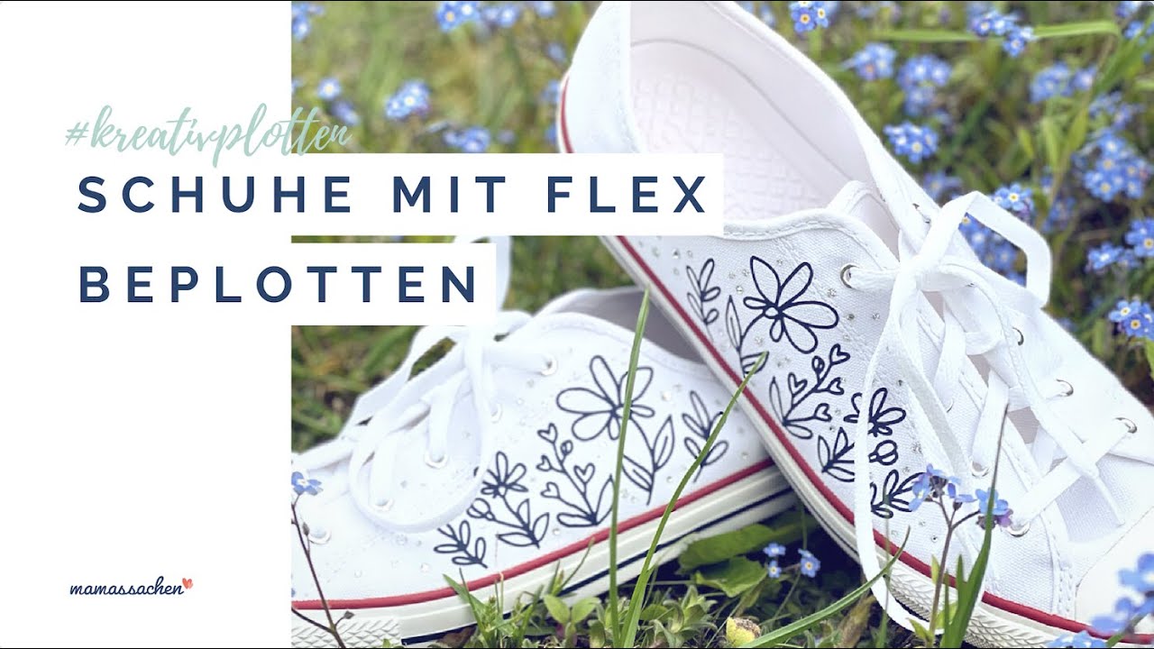 Schuhe beplotten mit Flex & Strass | #liveplottenmitsuse
