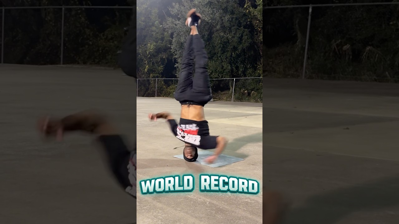 WORLD RECORD HEADSPIN! 🤯 #headspin #shorts