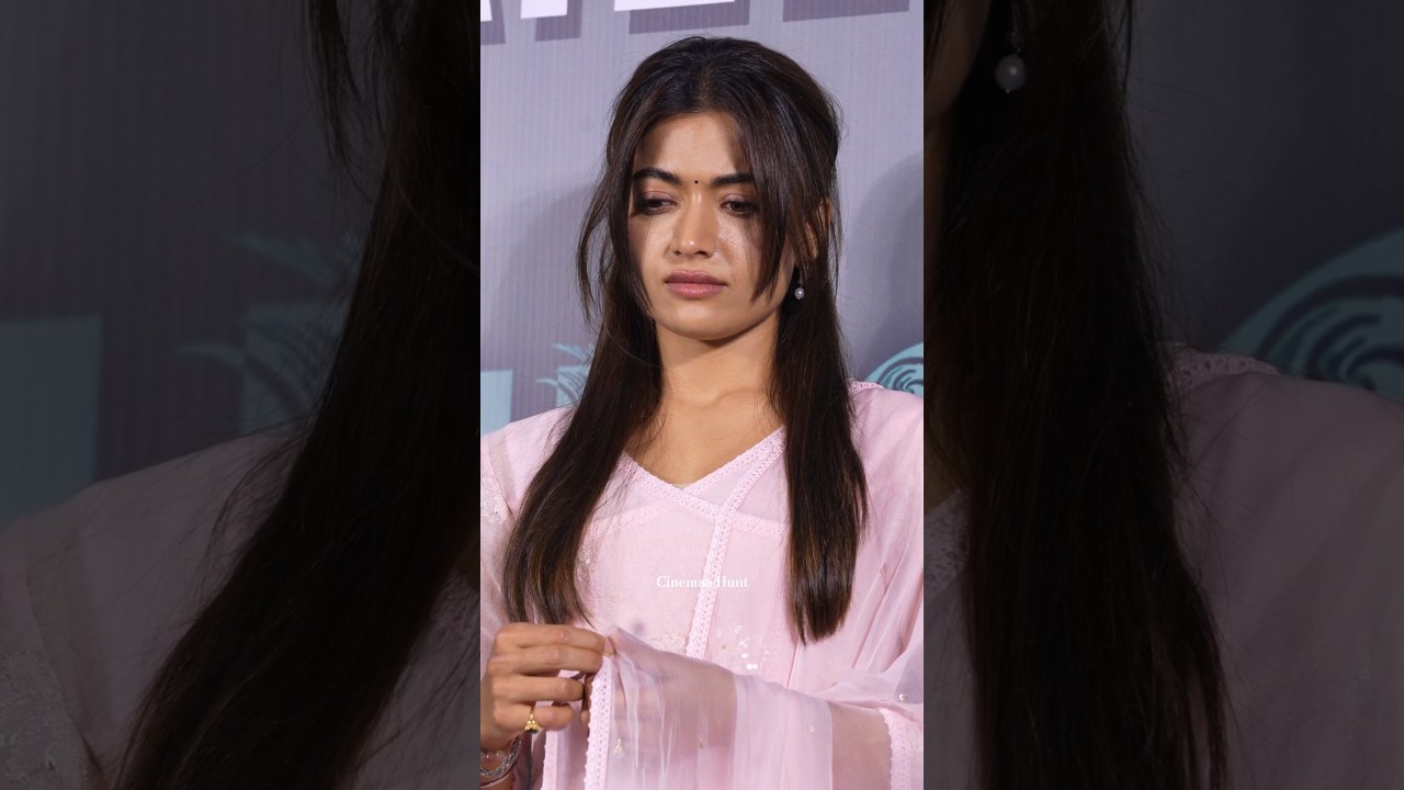 heroine #rashmikamandanna emotional at #thegirlfriend #cinemaahunt #viral #trending