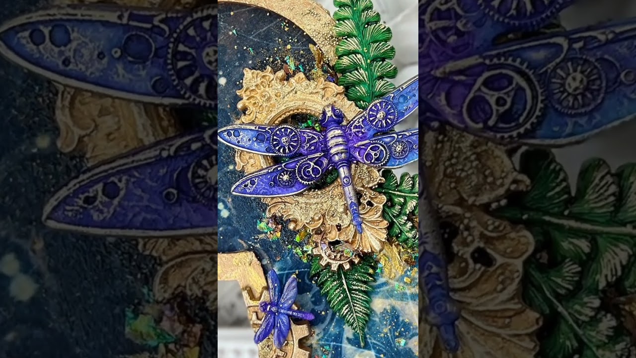 Gorgeous mixed-media project with #finnabairproducts