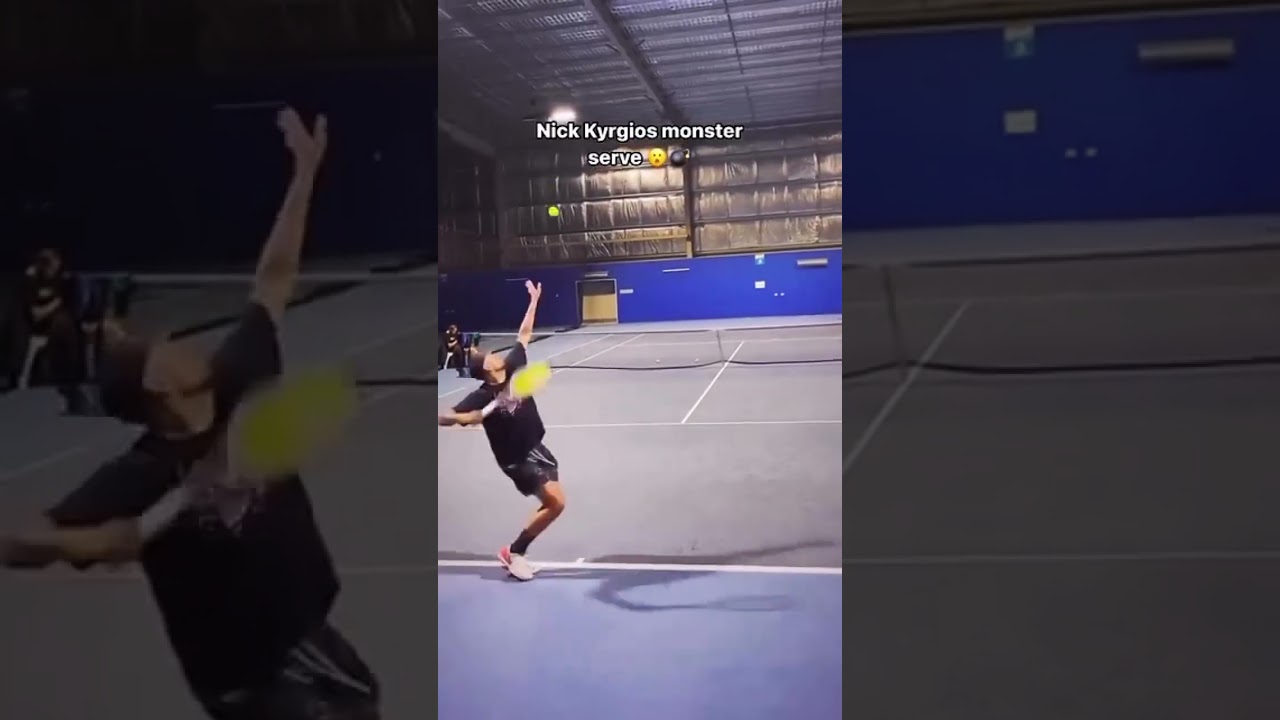 Throwback to this monster first serve from @k1ngkyrg1os 🇦🇺😍 #tennis #tennishighlights #shorts