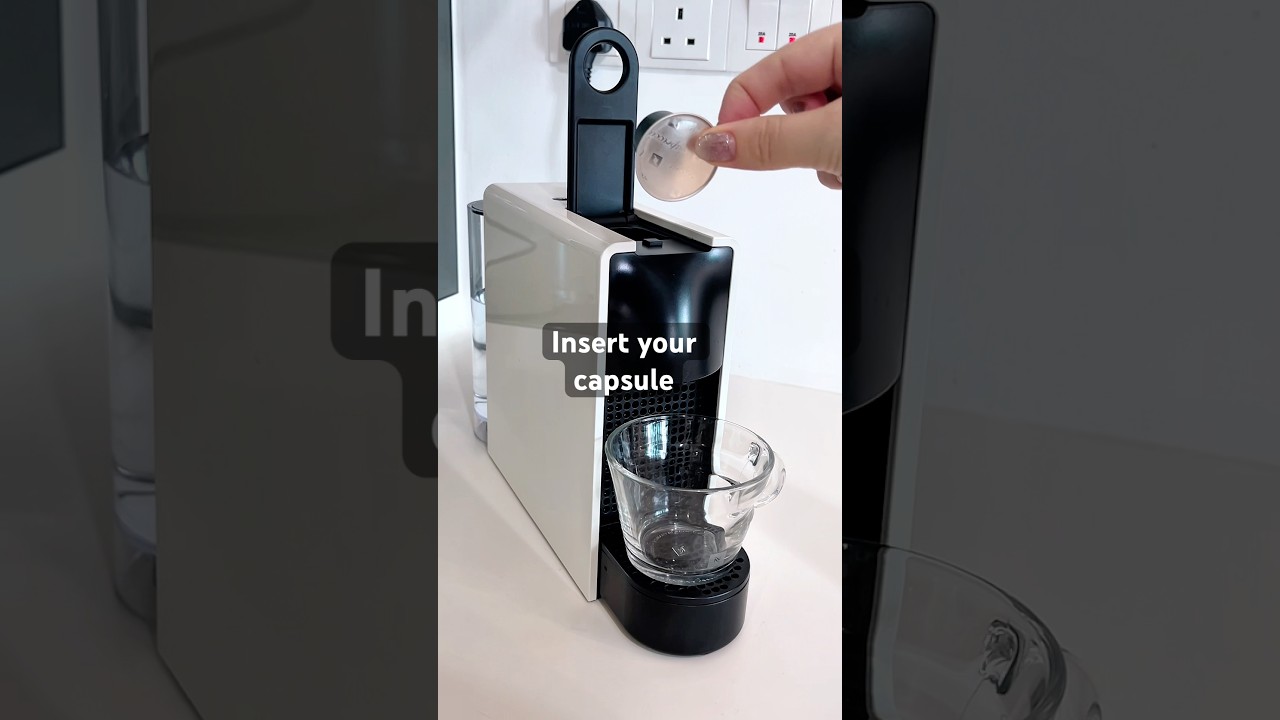 How to Use a Nespresso Machine ☕ #nespresso #essenzamini #coffeepods