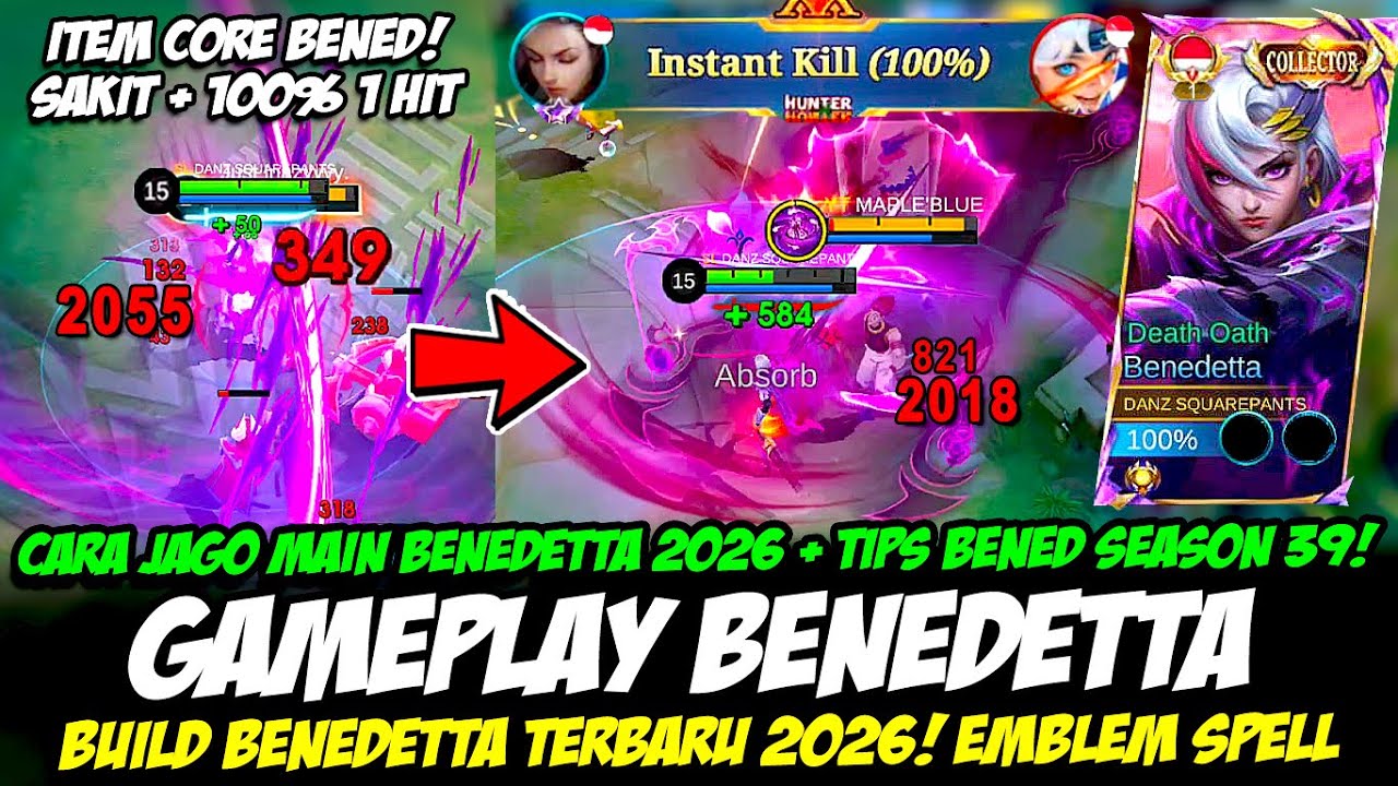 CARA MAIN BENEDETTA SEASON 39❗TIPS BENEDETTA SAKIT 2026 + DASH TERUS❗BUILD BENEDETTA TERBARU 2026