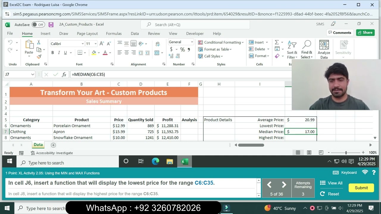 Excel 2A and 2B Simulation Exam | Excel2C Exam | Excel 2C Exam | Excel 2C | 2C Exam | Excel 2A Exam