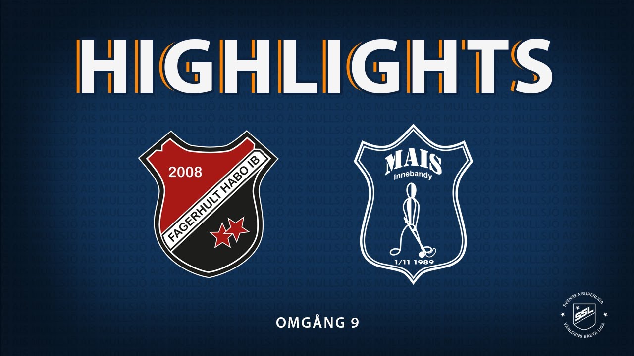 Highlights - Fagerhult Habo IB - Mullsjö AIS - Omgång 9