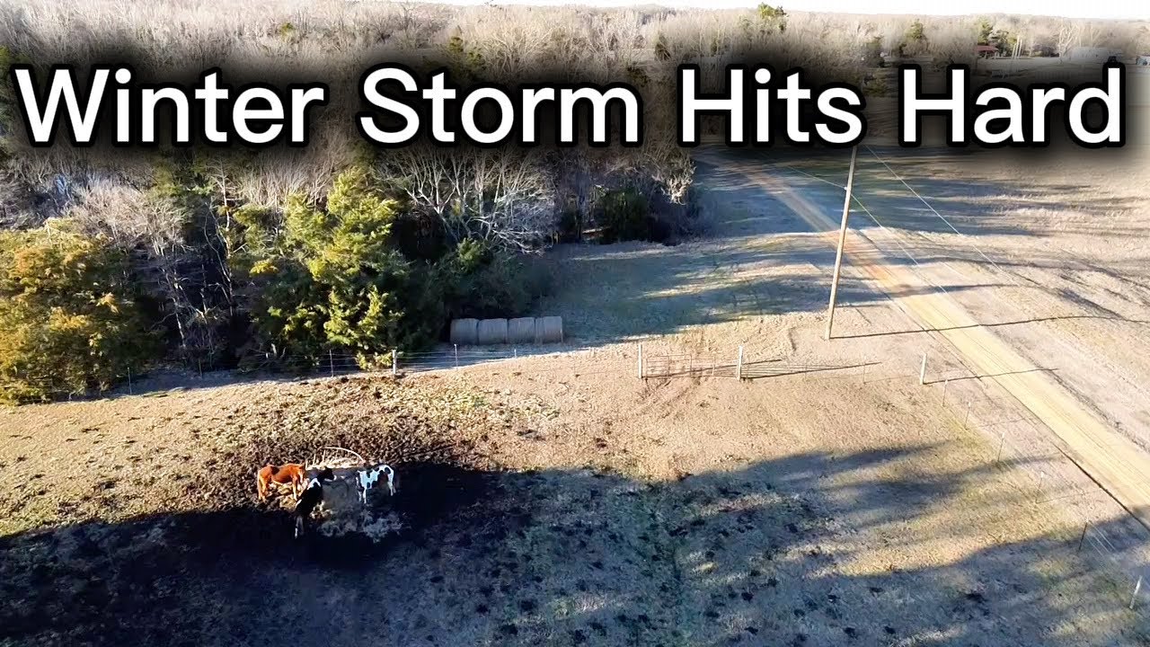 Farm Drone Tour, Winter Storm Fern Aftermath from Above
