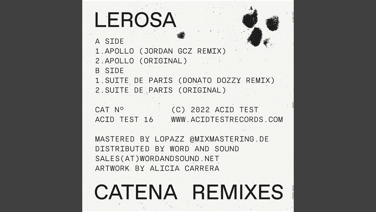 Suite de Paris (Donato Dozzy Remix)