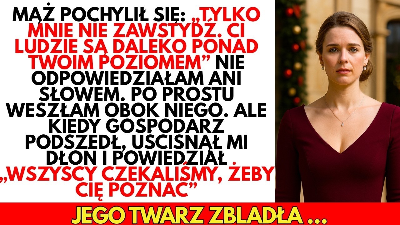 MĄŻ powiedział,żebym nie ZAWSTYDZIŁA na kolacji w luksus rezydencji—ale wszyscy tam CZEKALI na mnie