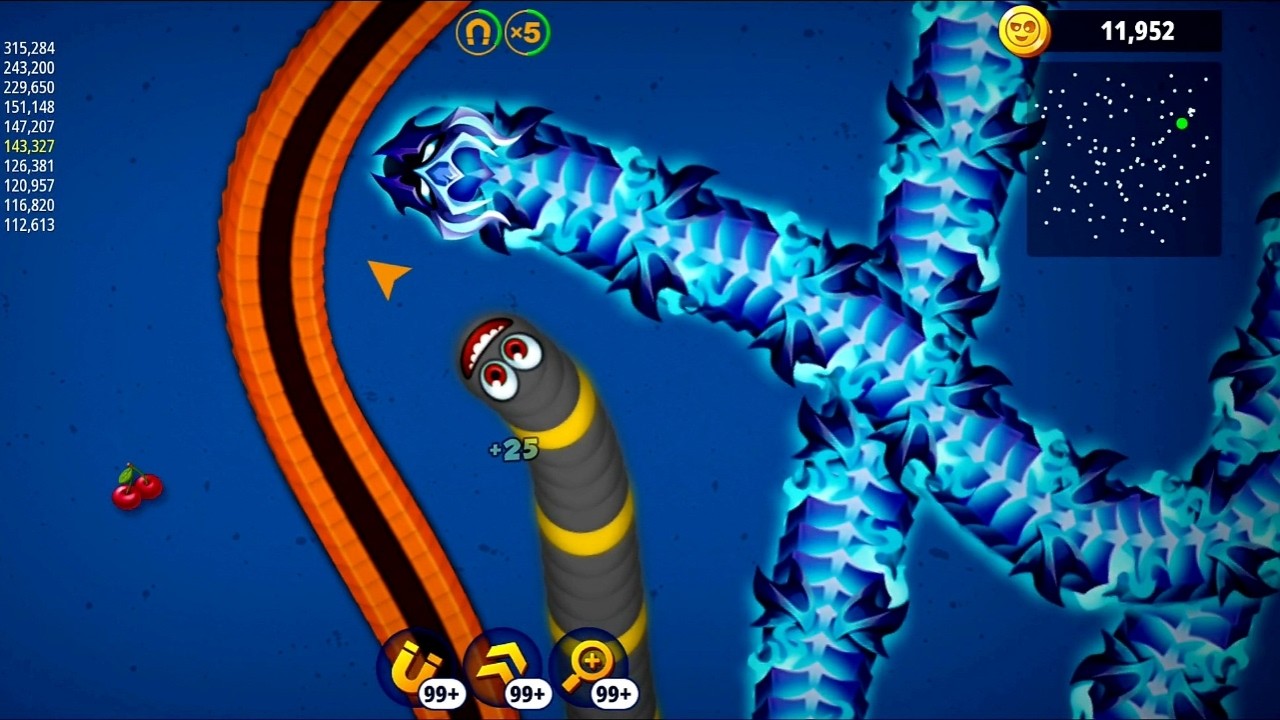 Worms Zone 🪱 level Mobile SNAKE #games