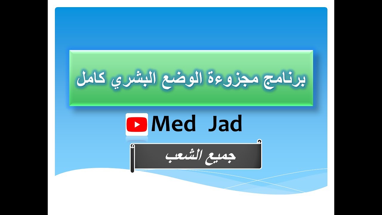 مجزوءة الوضع البشري كاملة جميع الشعب
