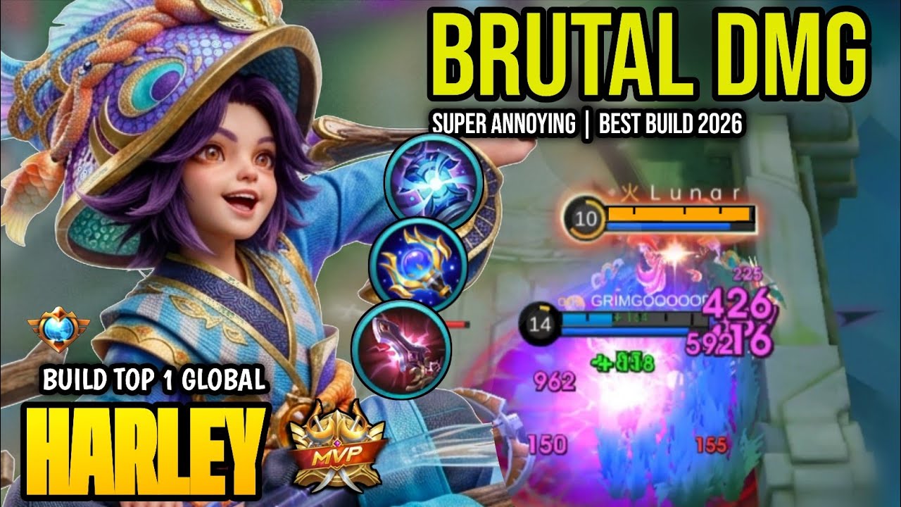 HARLEY BEST BUILD 2026 | BUILD TOP 1 GLOBAL HARLEY GAMEPLAY | MOBILE LEGENDS✓