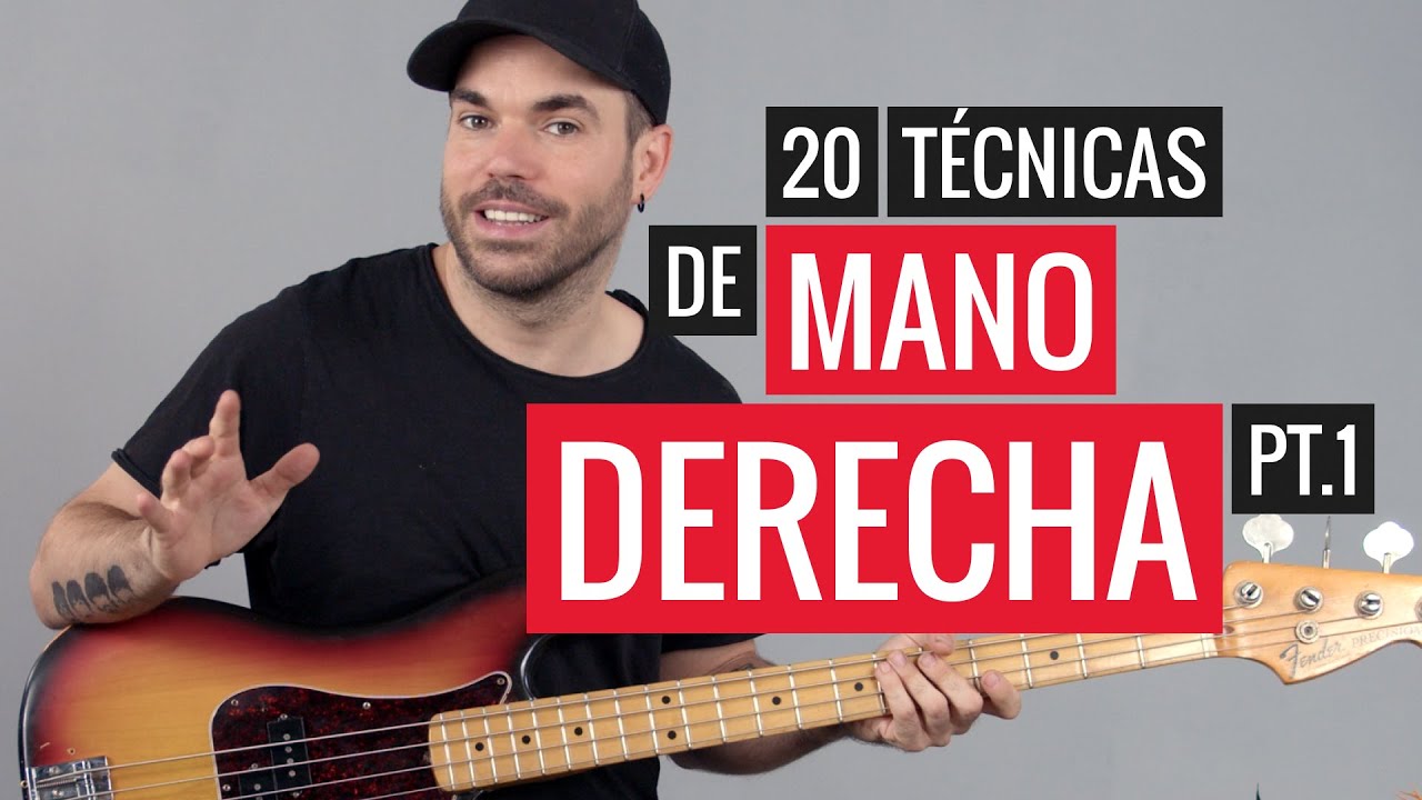 20 técnicas de mano derecha para bajo que quizá no conocías (parte 1)
