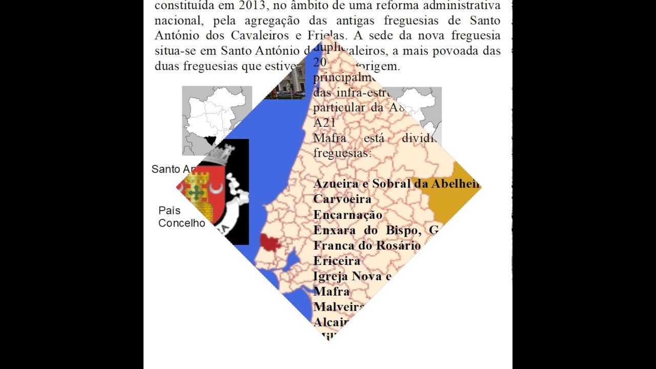 Portugal: Lisboa Distritos e Freguesias