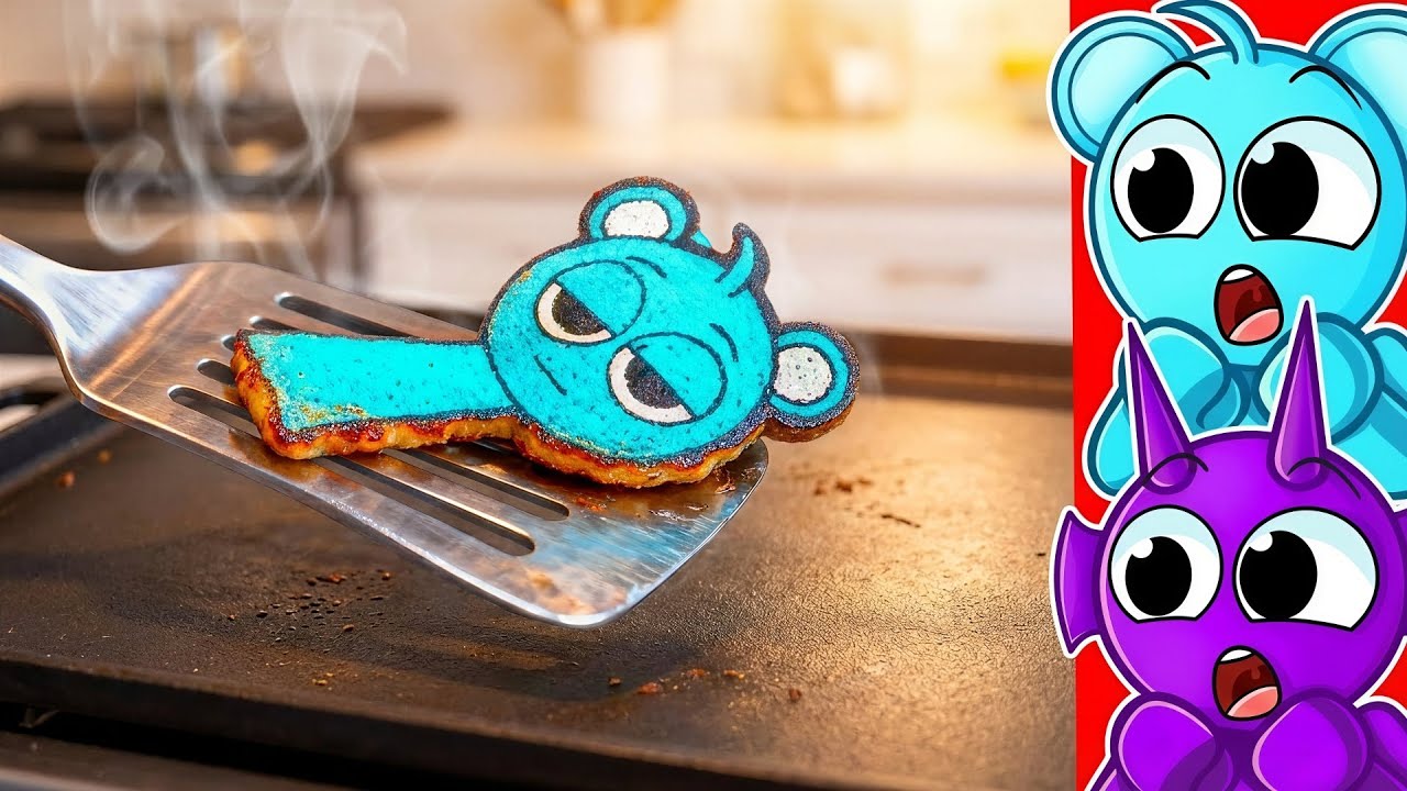 THE MOST SATISFYING SPRUNKI PANCAKE ART!