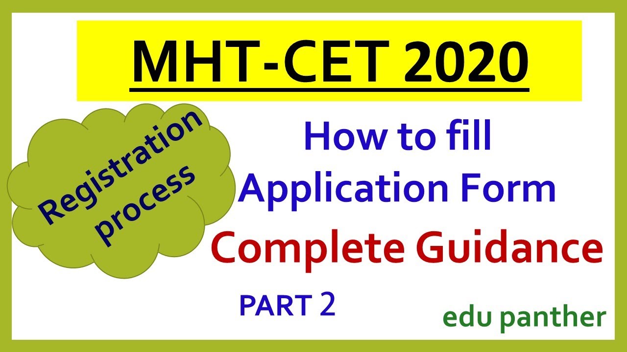 how to fill mht cet form 2020 | registration process | part 2