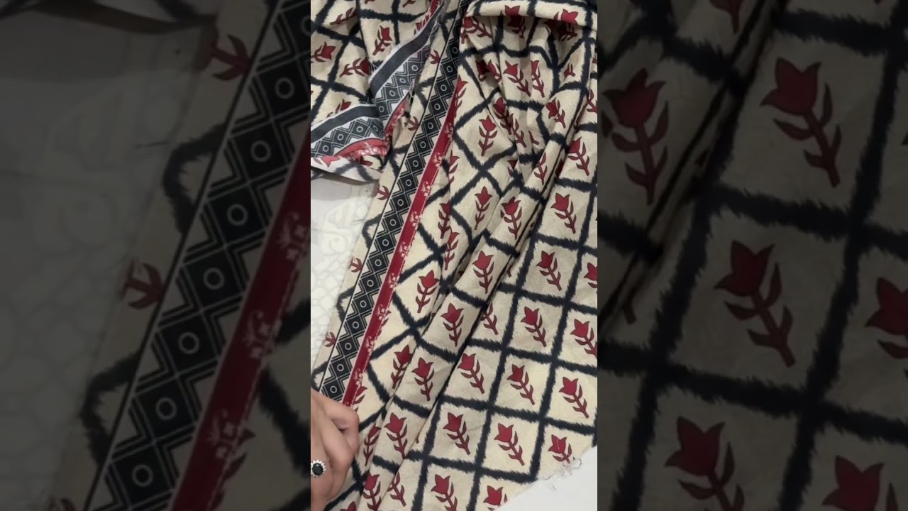 Border stitching and neck design| new summer lawn design |simple and easy design