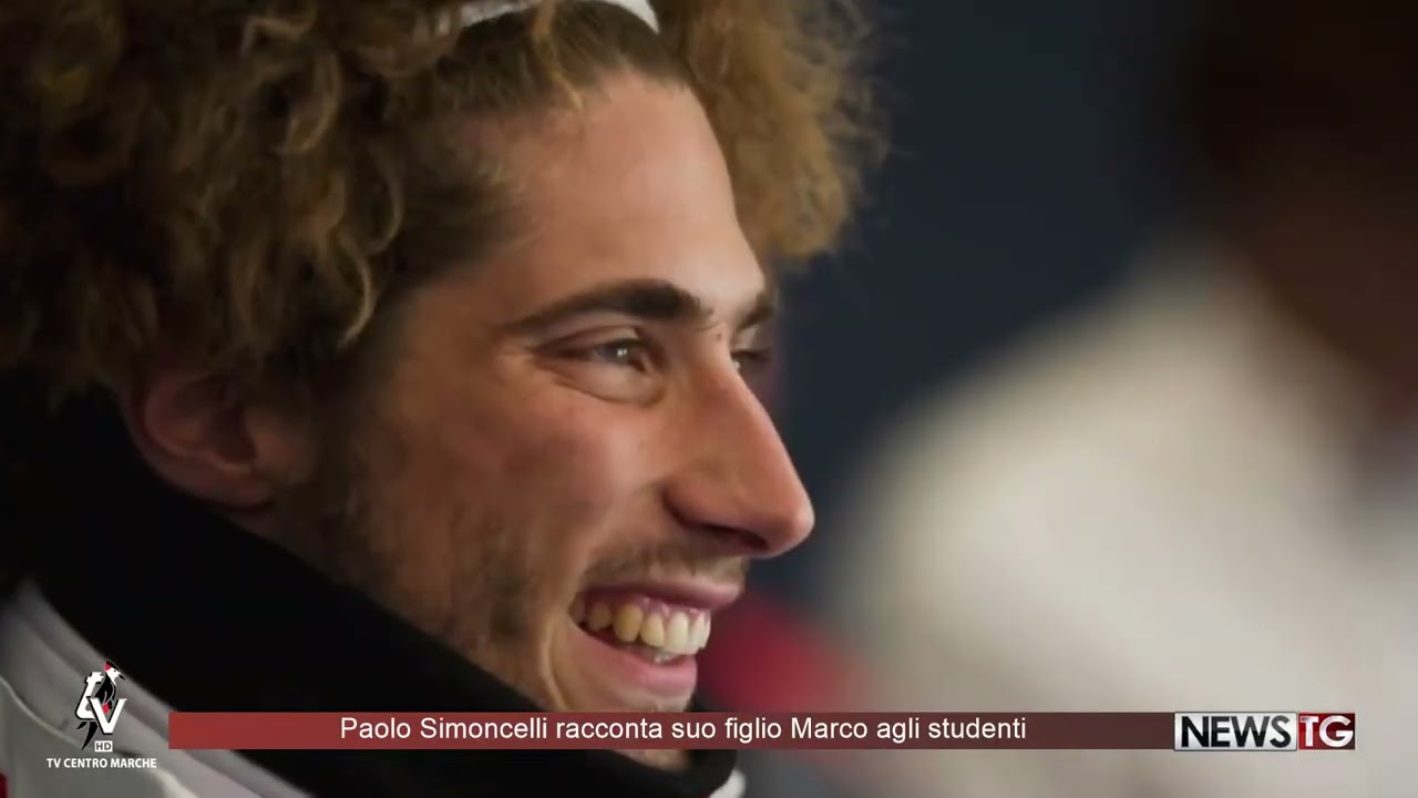Paolo Simoncelli racconta suo figlio Marco agli studenti