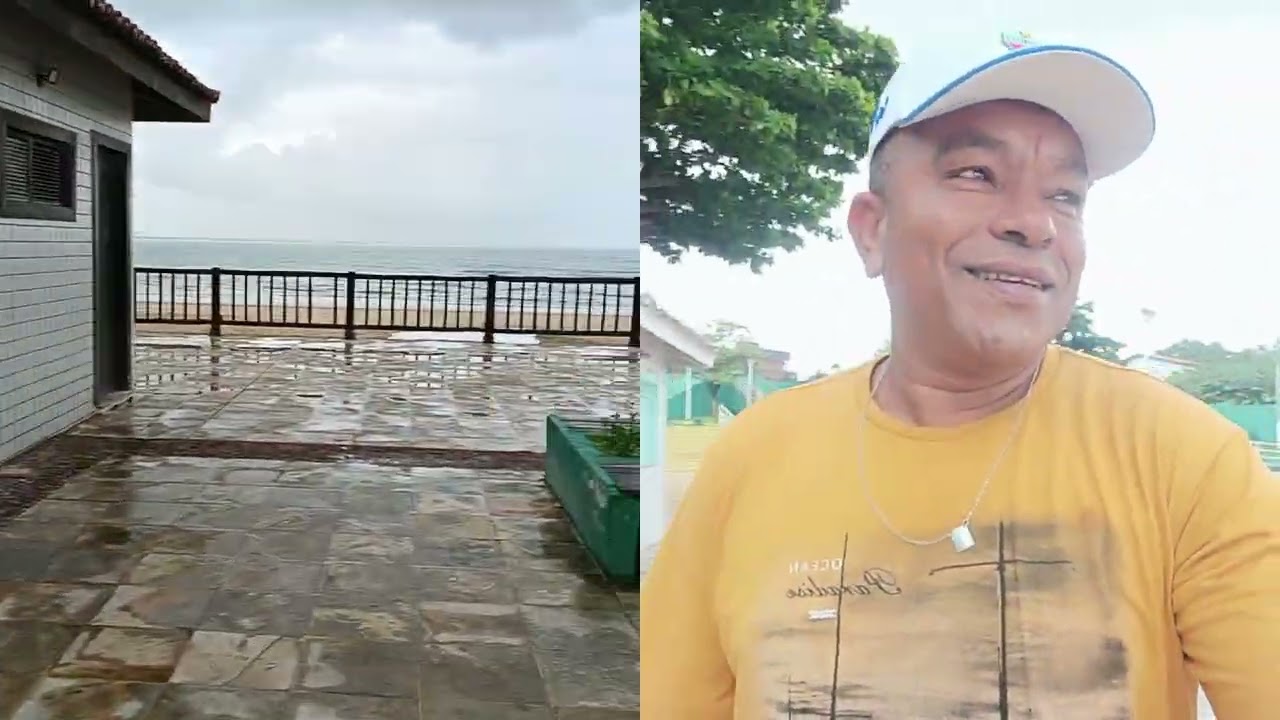Hoje pela manhã estava passeando na praça do farol