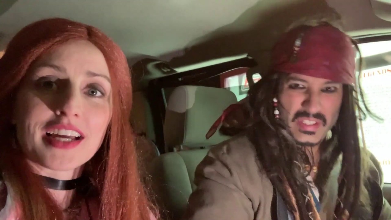 Talk Like a Pirate Day, Cap. Jack Sparrow  & Captain Red (Impressions )Drive Through Fun!