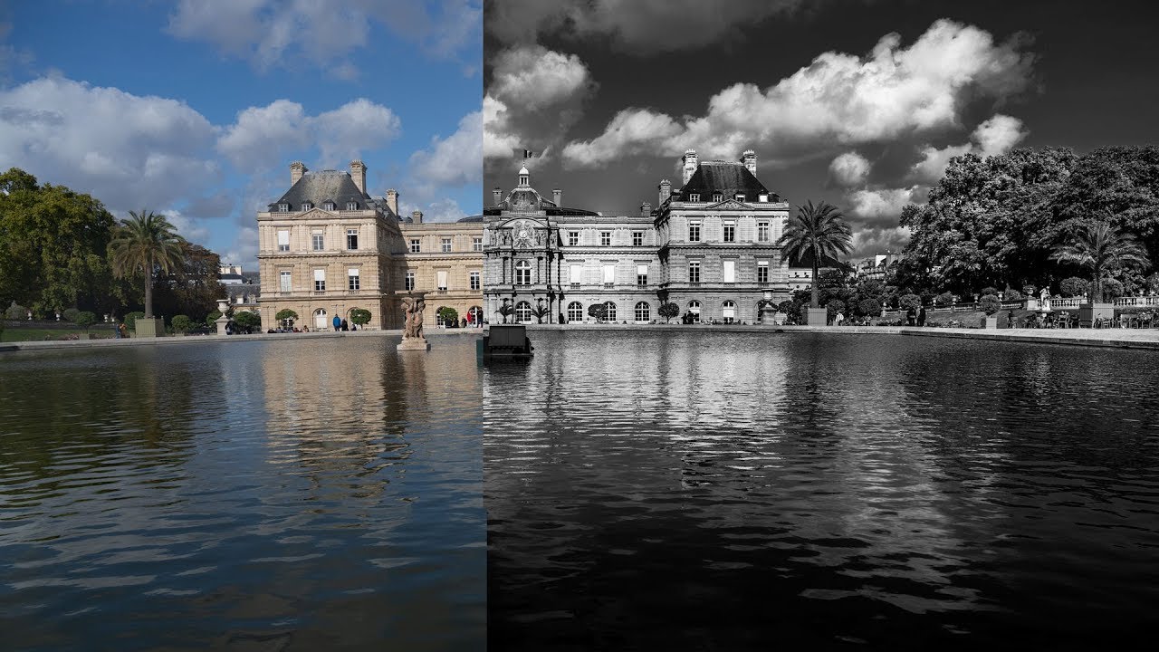 Incroyable Transformation D'une photo de jour en Noir et Blanc Dramatique