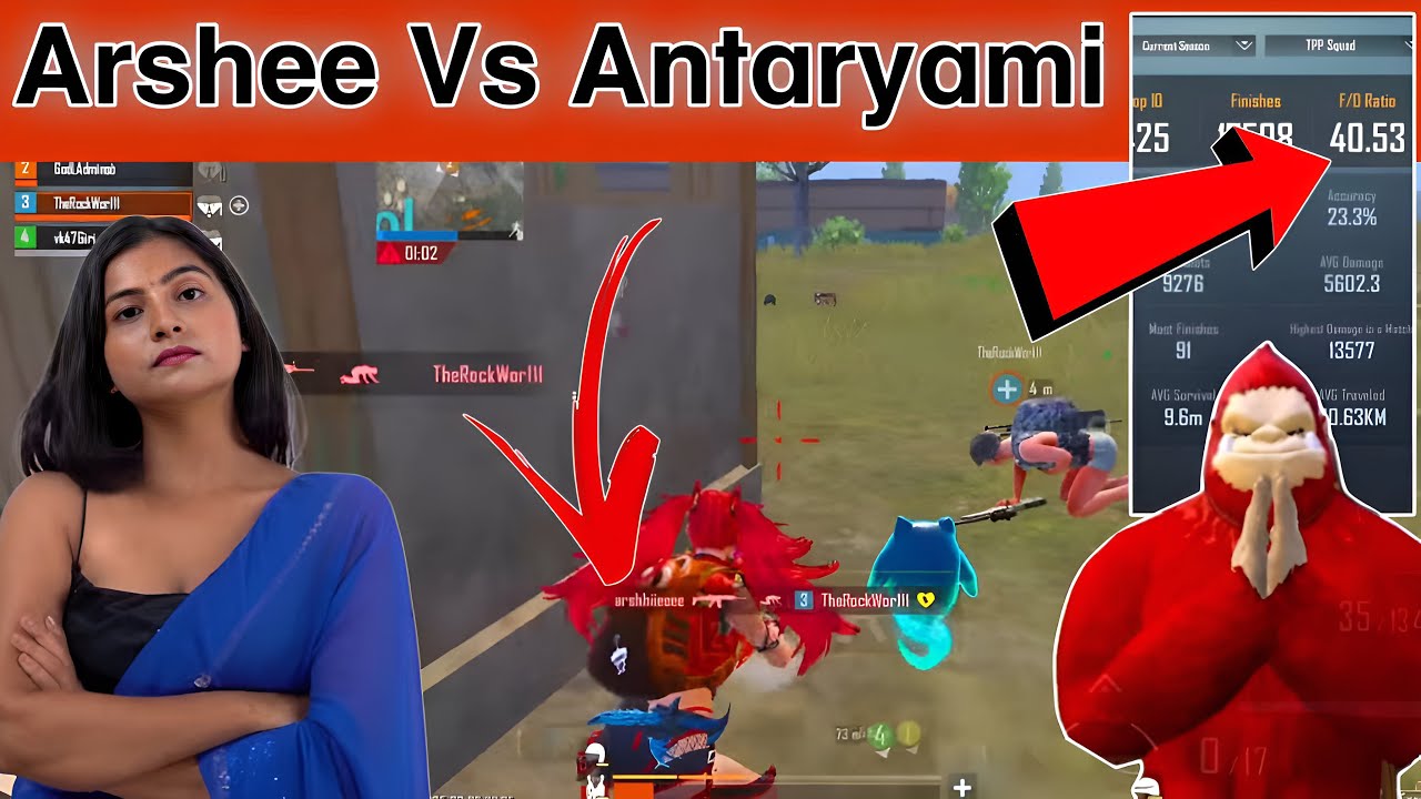 Arshee The best Girl Assaulter in Bgmi vs Antaraymi Gaming 